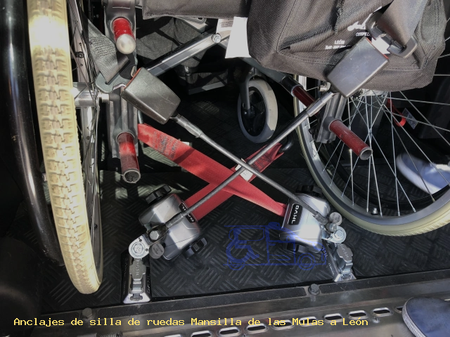 Anclajes de silla de ruedas Mansilla de las Mulas a León
